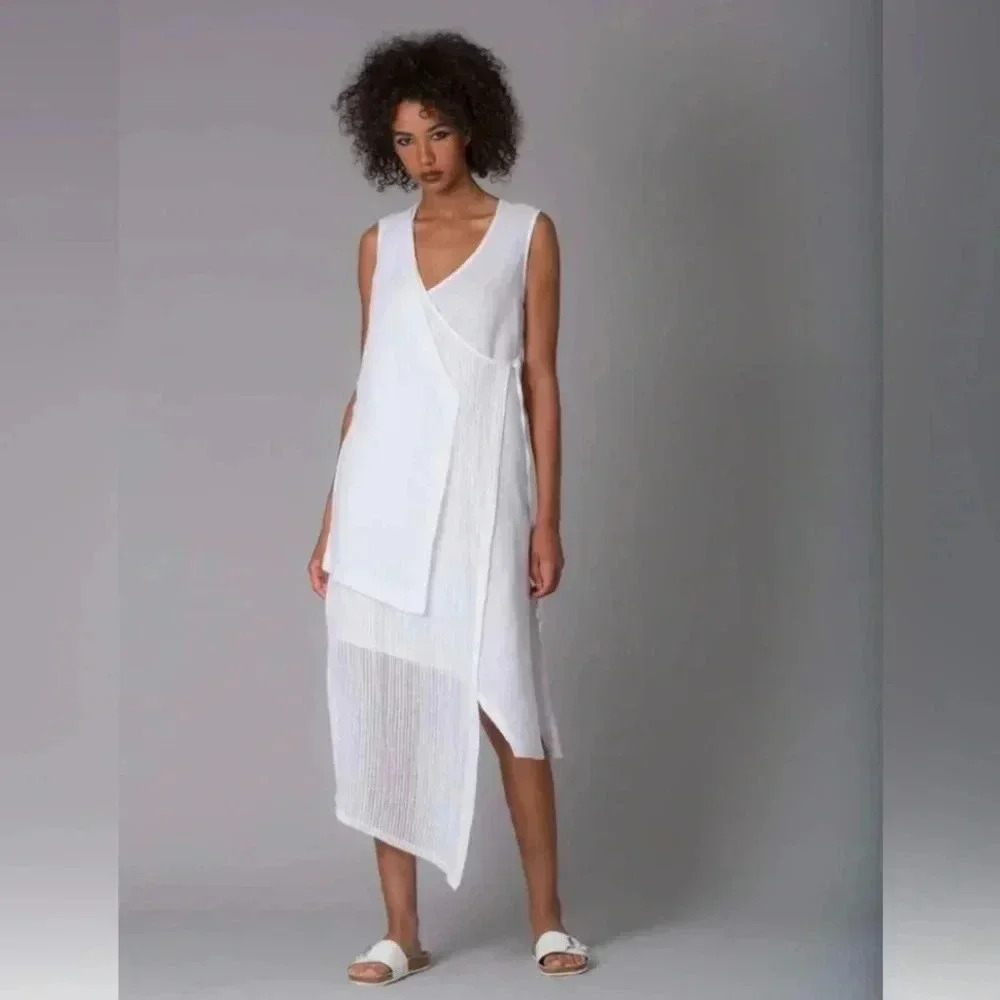 Lotus Eaters|  N1 Akida Linen Blend Dress